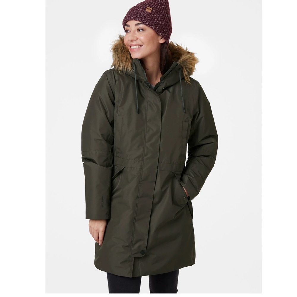 Helly Hansen Coat Alva 2.0 Parka Beluga Green Size XS